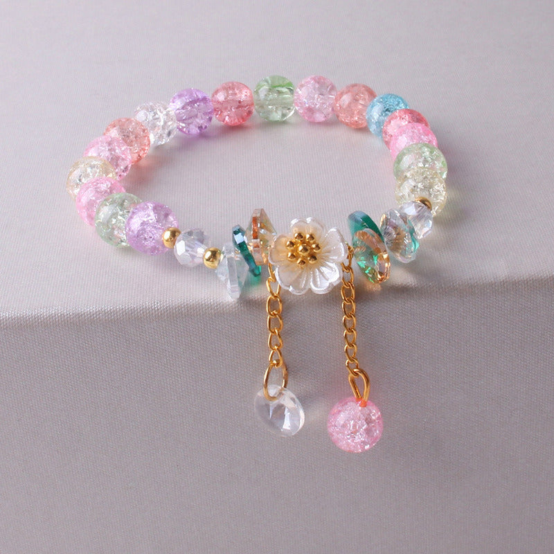 Fashionable Personality Colorful Popcorn Crystal Bracelet