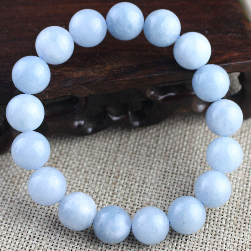 Aquamarine Chalcedony Bracelet Stone Crystal