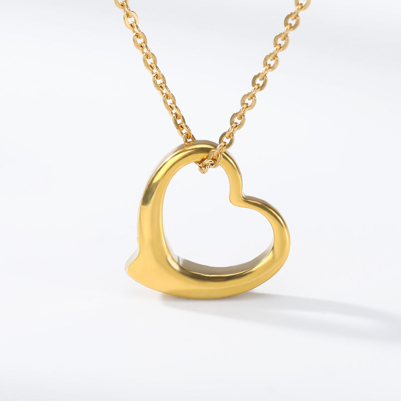 Women's Gold-plated 18K Love Pendant Necklace