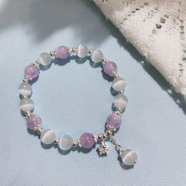 Women's Opal Bell Natural Crystal Bracelet