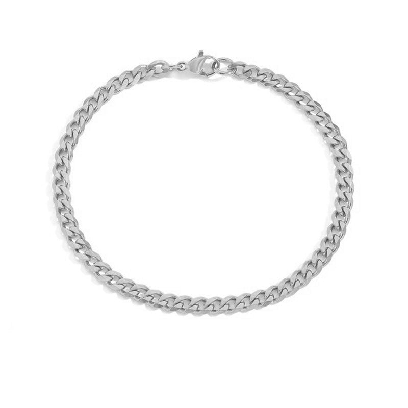 Men's And Women's Fashionable And Simple Stainless Steel Bracelet