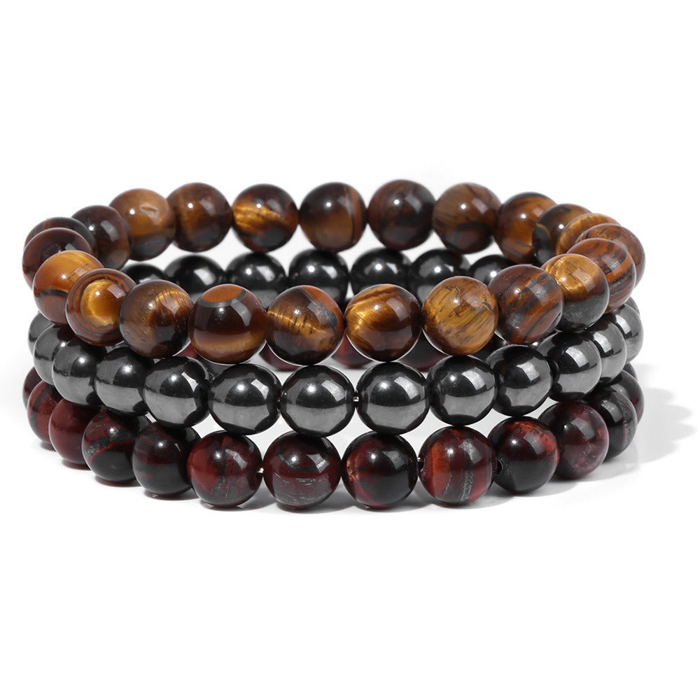 Natural Stone Bead Bracelet For Men