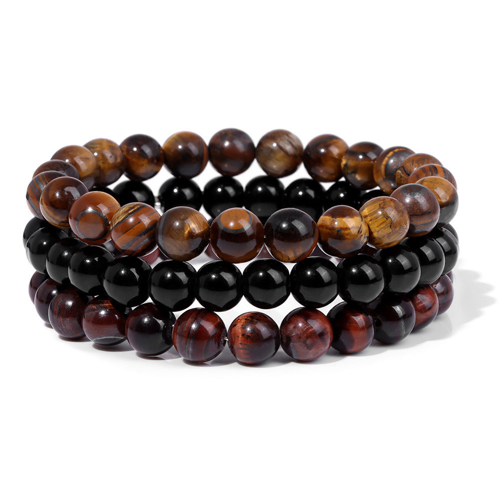 Natural Stone Bead Bracelet For Men