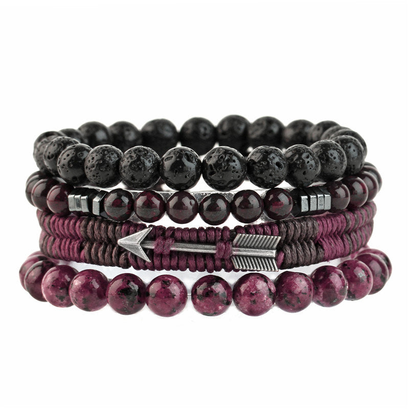 Woven Stone Beaded Multilayer Bracelet