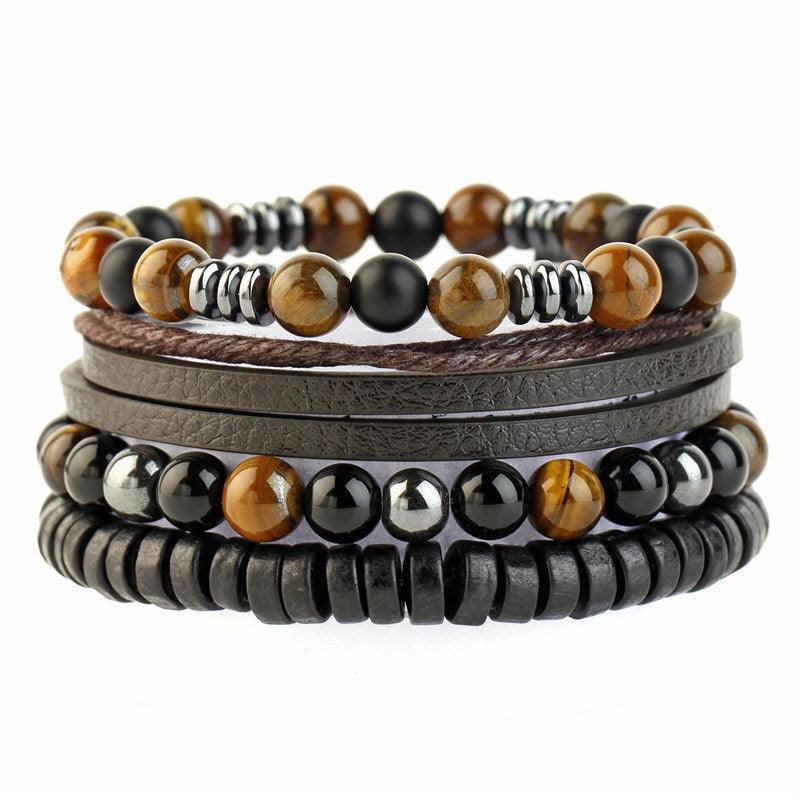 Woven Stone Beaded Multilayer Bracelet