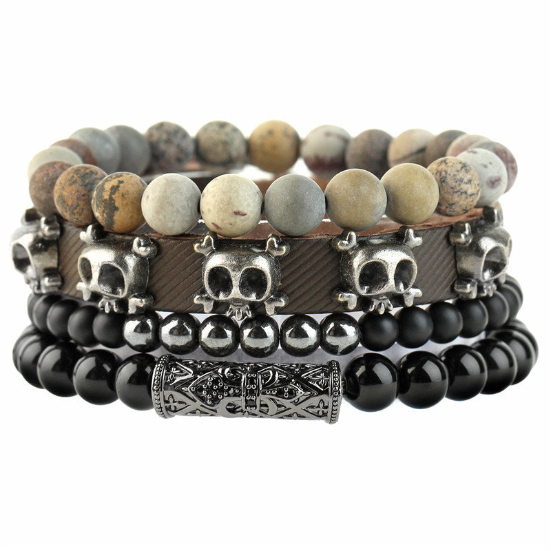 Woven Stone Beaded Multilayer Bracelet