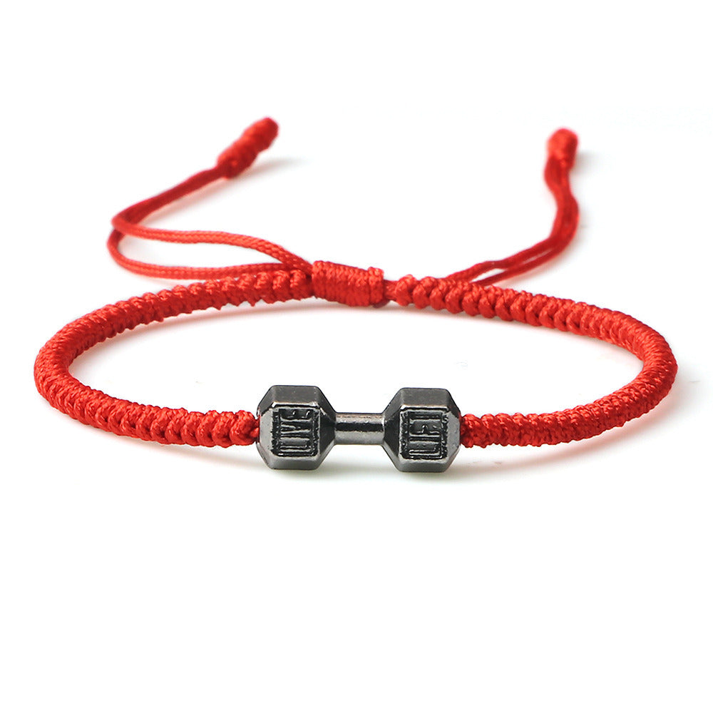 Originality Woven Dumbbell Alloy Bracelet