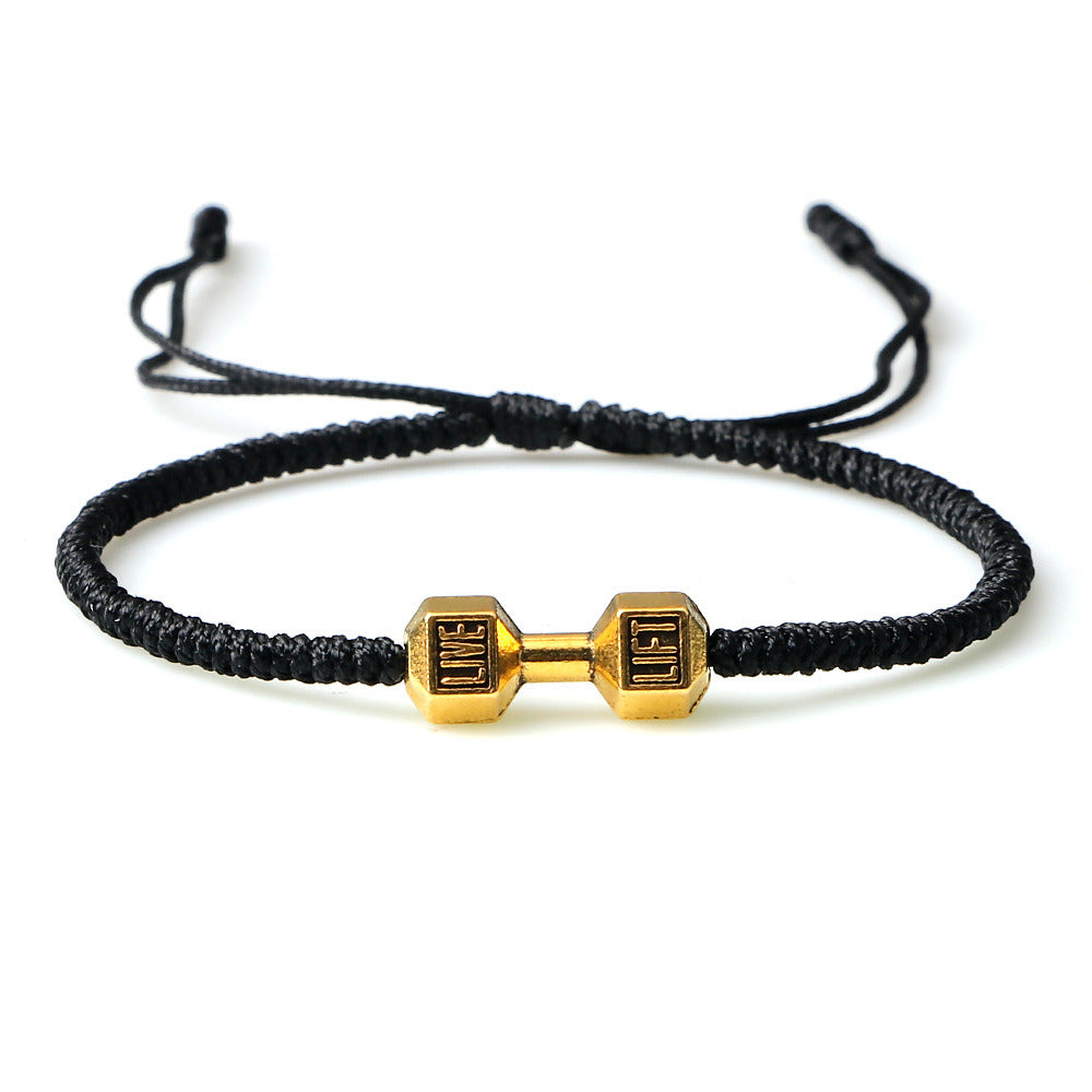 Originality Woven Dumbbell Alloy Bracelet