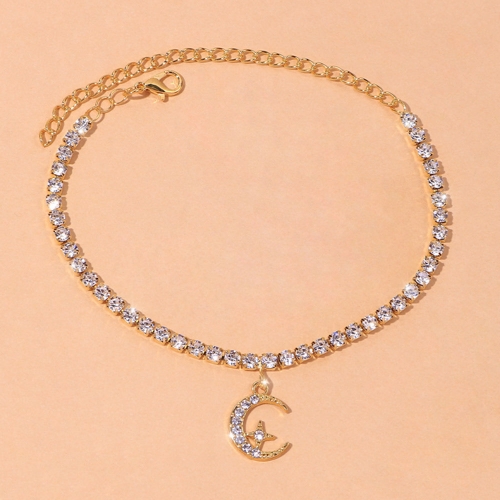 Novel Personality Star Moon Anklet