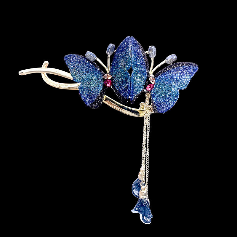 New Butterfly Frog Buckle Barrette For Women