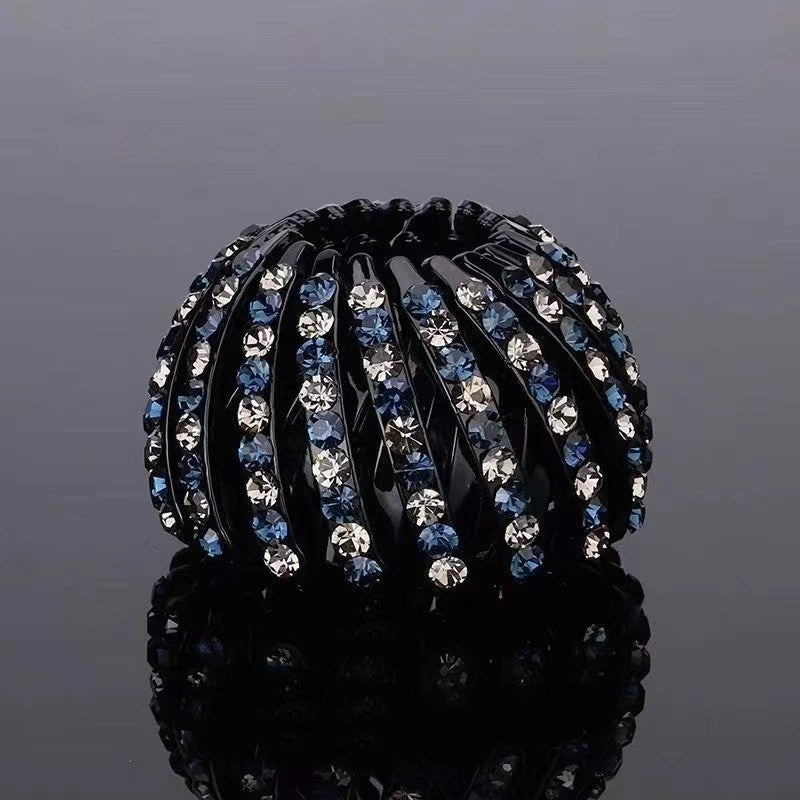 Korean Rhinestone Bird's Nest Pill Head Coiler