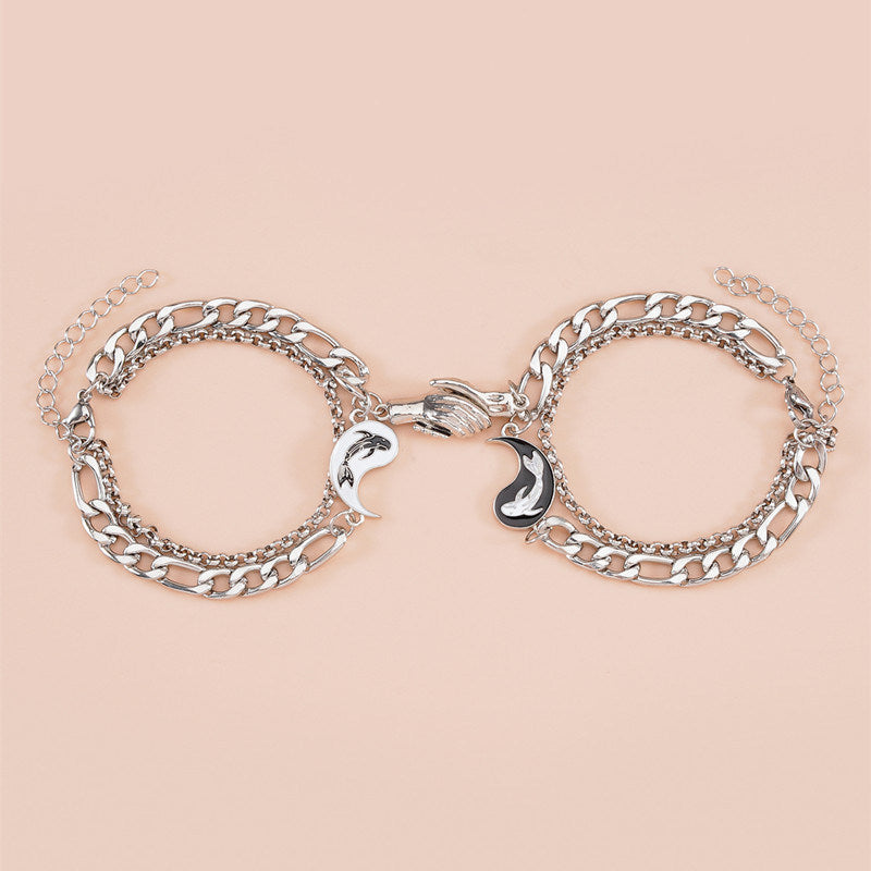 Lovers' New Stainless Steel Chain Bracelet