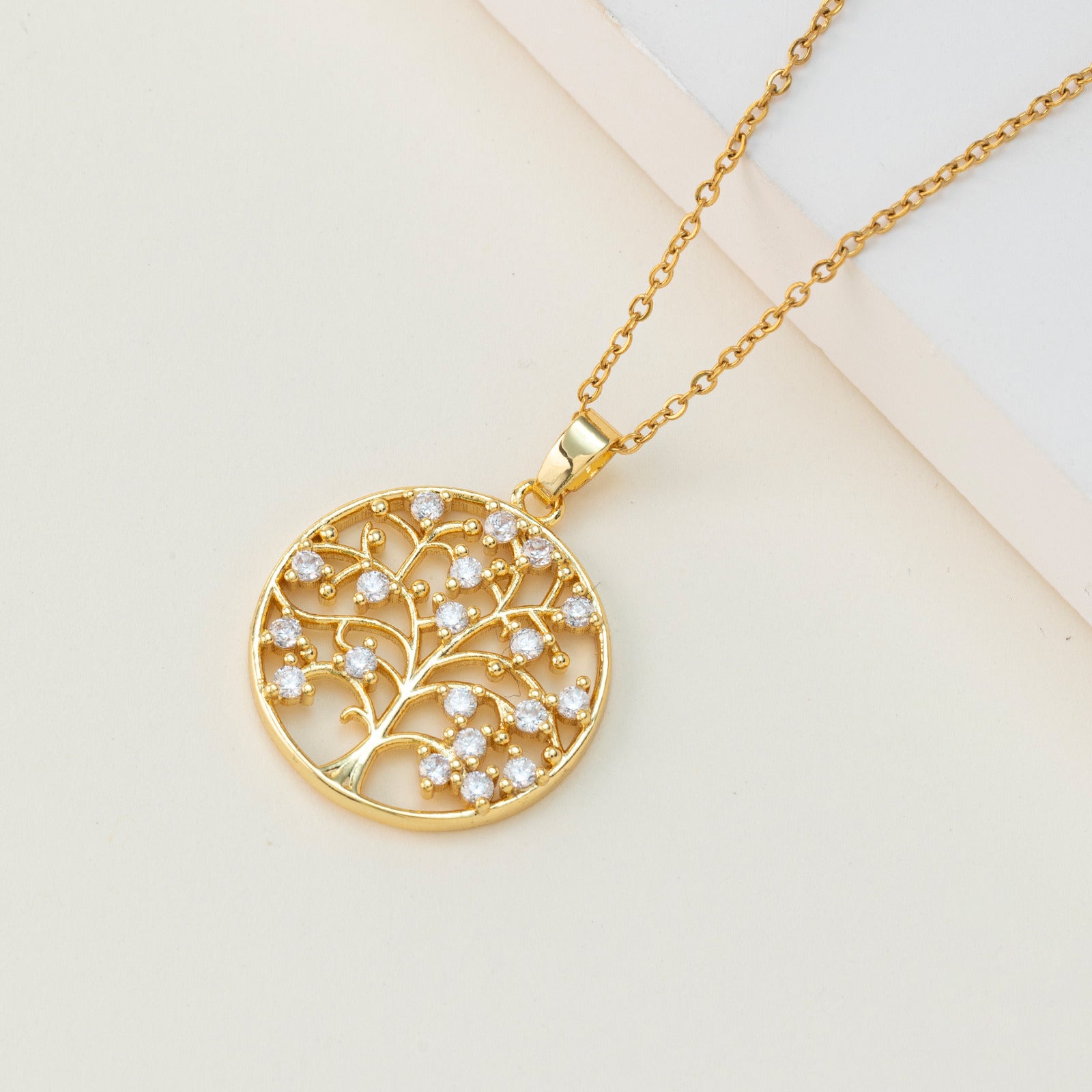 Creative Colorful Tree Of Life Pendant Necklace