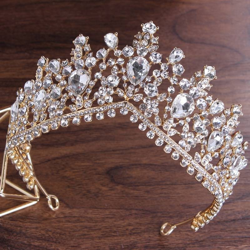 Bridal Crown Necklace Earrings Set Of Three