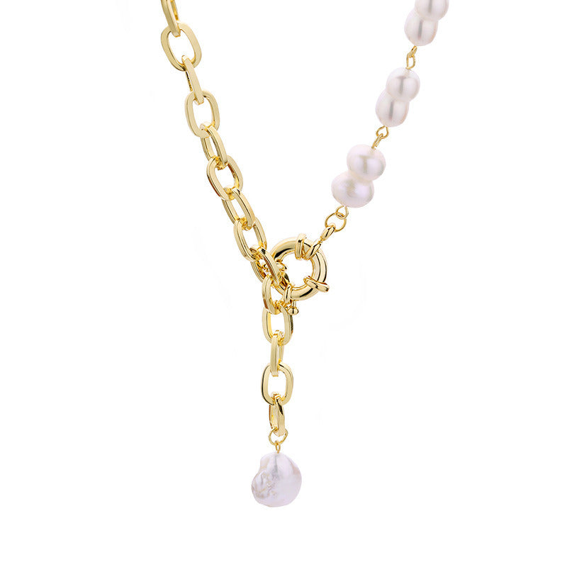 True Natural Baroque Freshwater Pearl Neck Chain