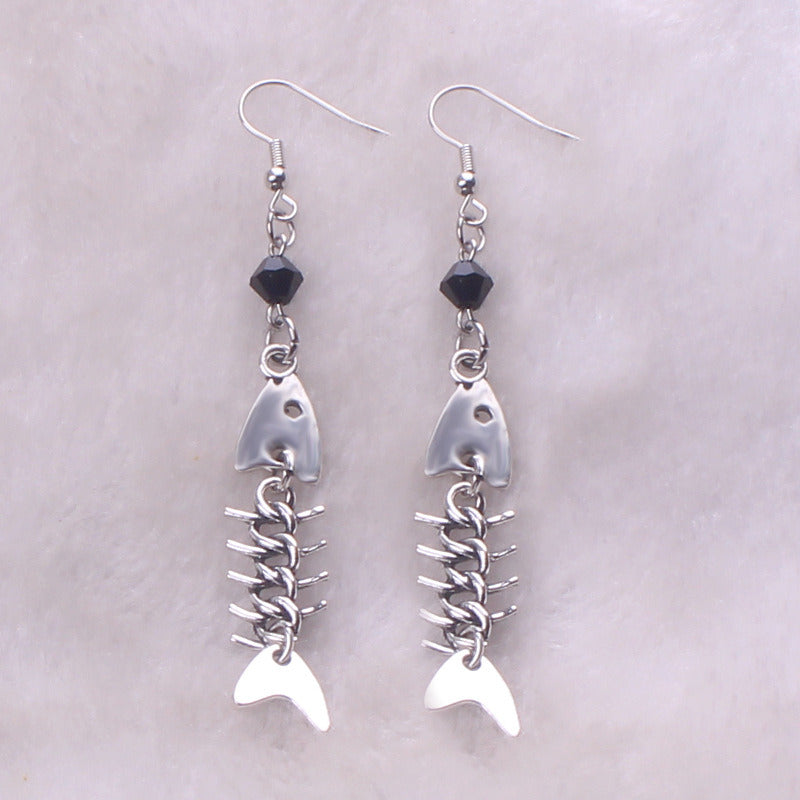 Popular New Vintage Simple Fishbone Earrings