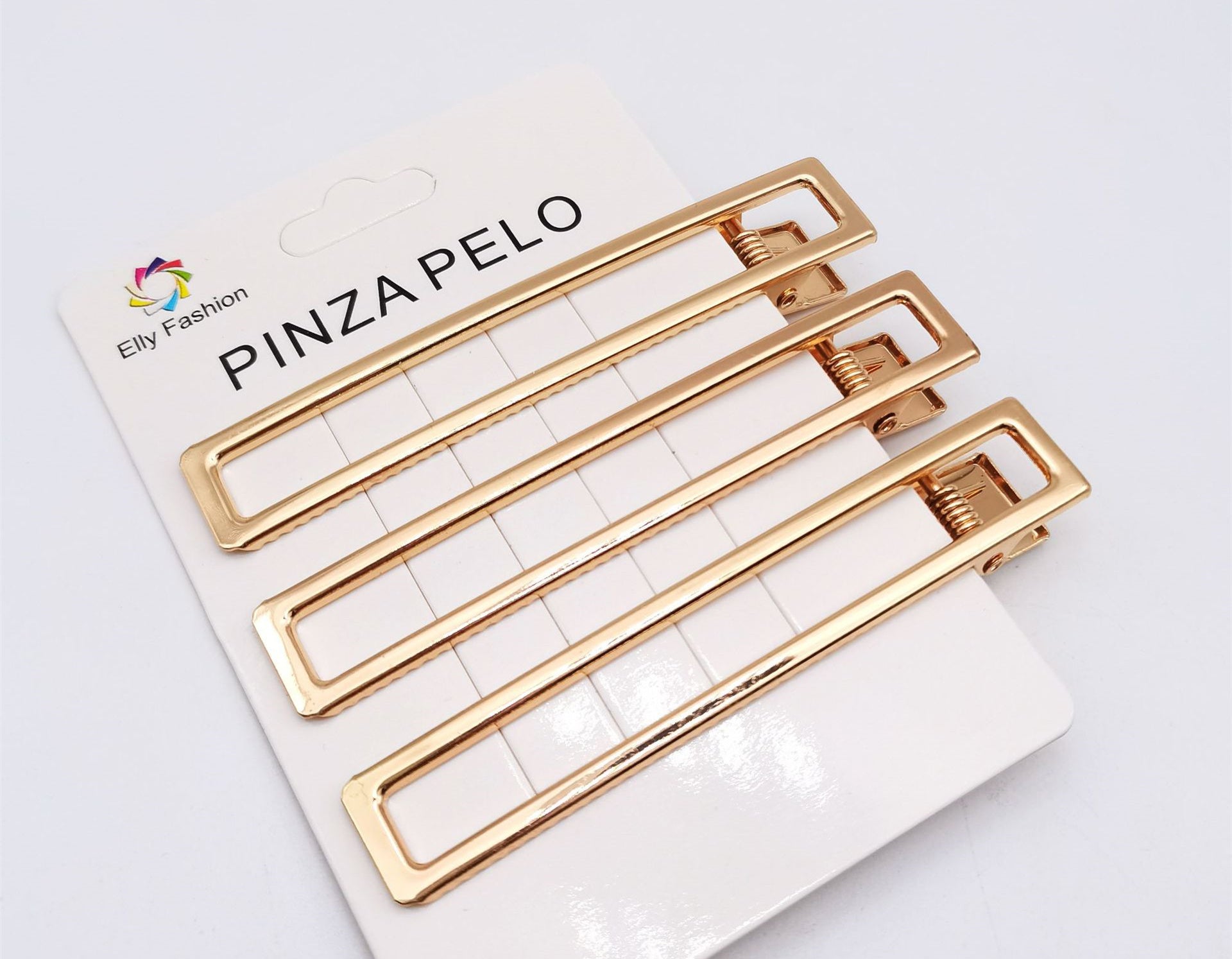 Hair Card Alloy Hollow Duckbill Square Clip