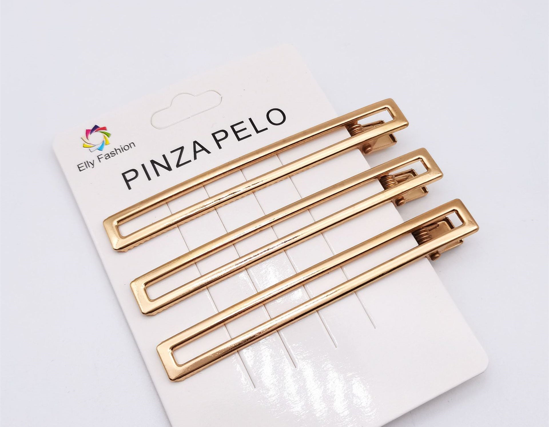 Hair Card Alloy Hollow Duckbill Square Clip