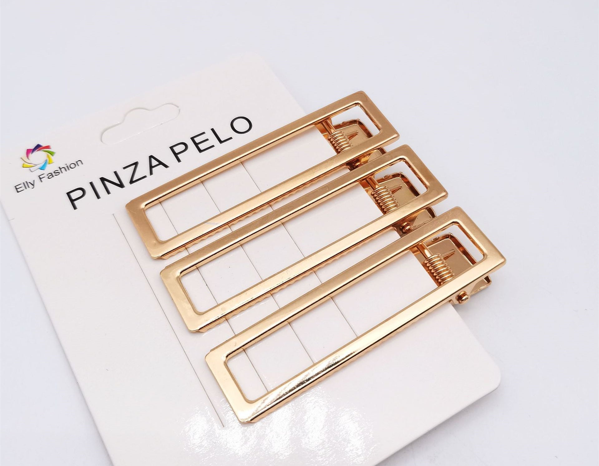 Hair Card Alloy Hollow Duckbill Square Clip