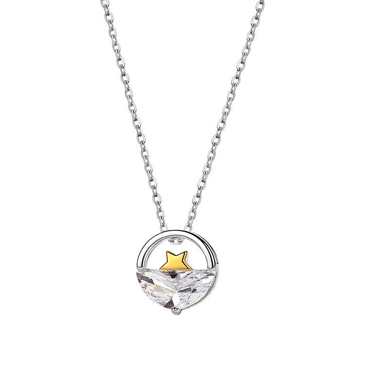 Women's Niche Design Star Sterling Silver Necklace