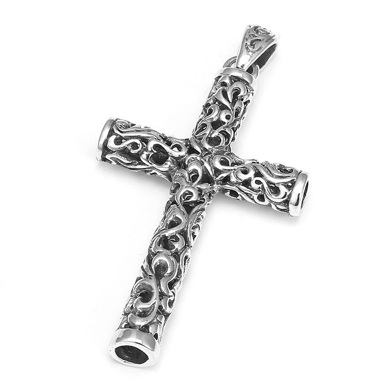 Men's Vintage Cross Pendant Necklace