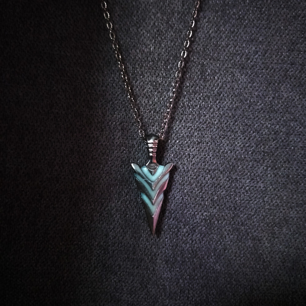 Luminous Arrow Necklace Vintage Light-emitting Pendant