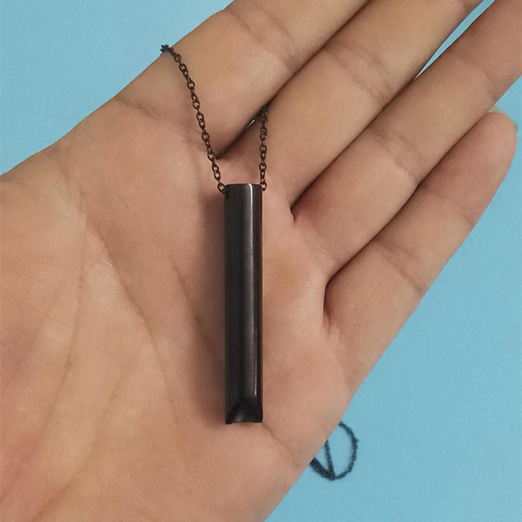 Breathing Pendant Meditation Decompression Cylinder Necklace