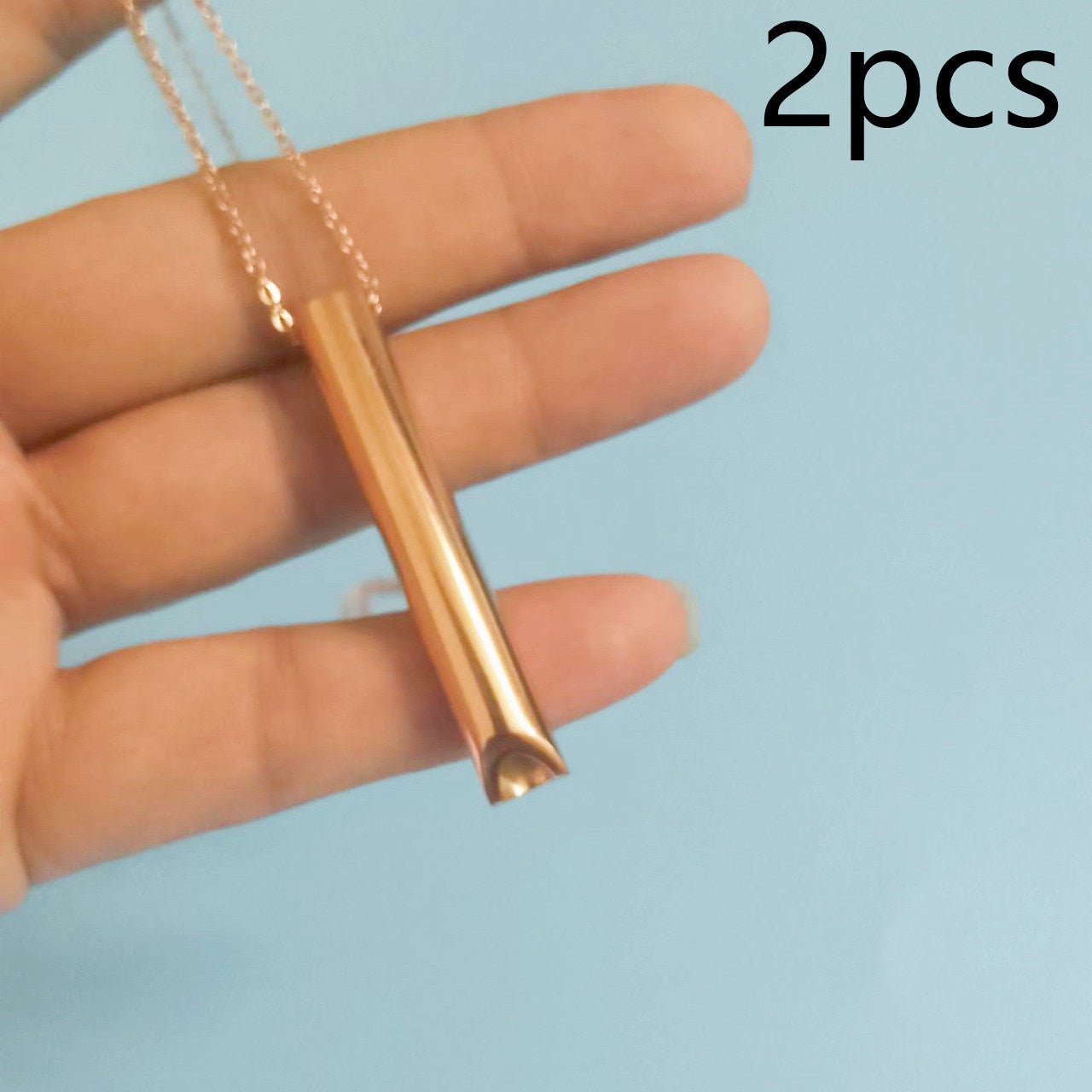 Breathing Pendant Meditation Decompression Cylinder Necklace