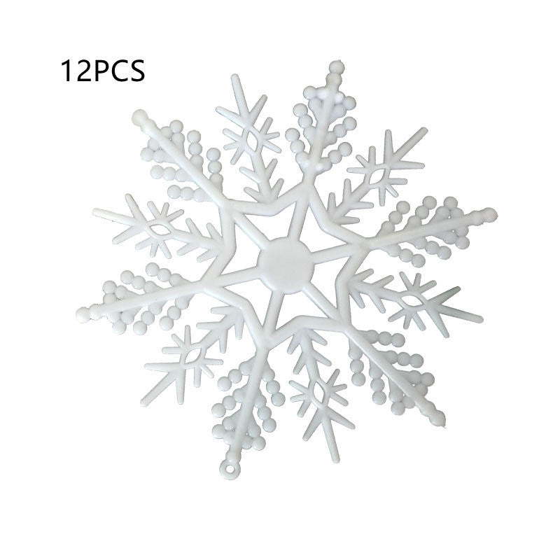 Christmas Decoration Supplies Snowflake Plastic Layout Window Stickers