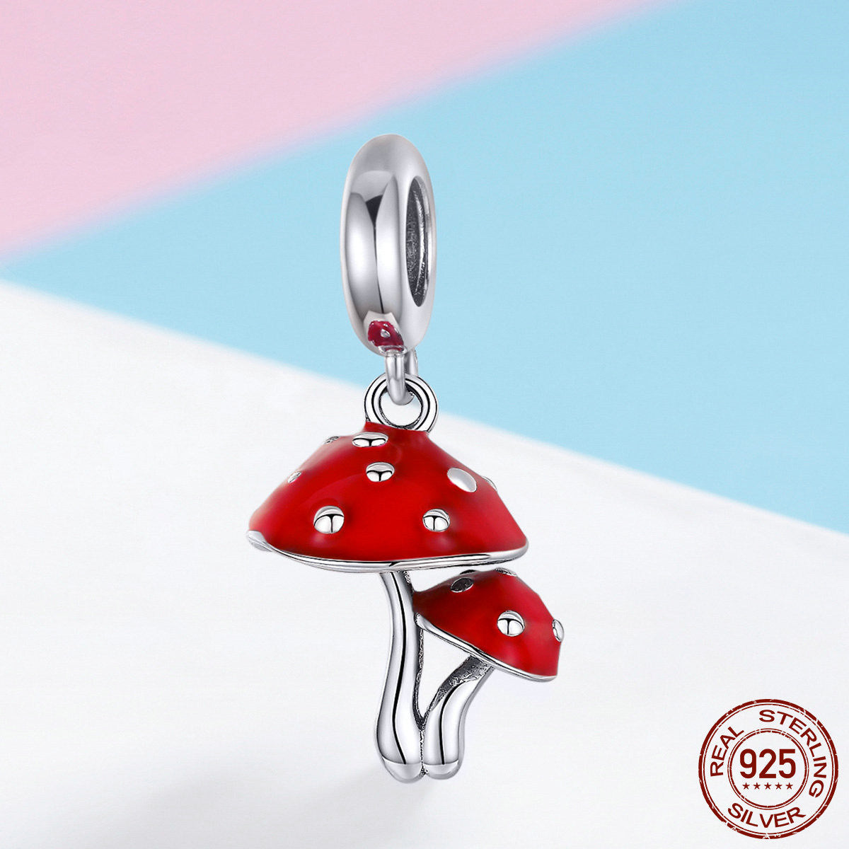 Jewelry Mushroom Silver Pendant Fashion DIY