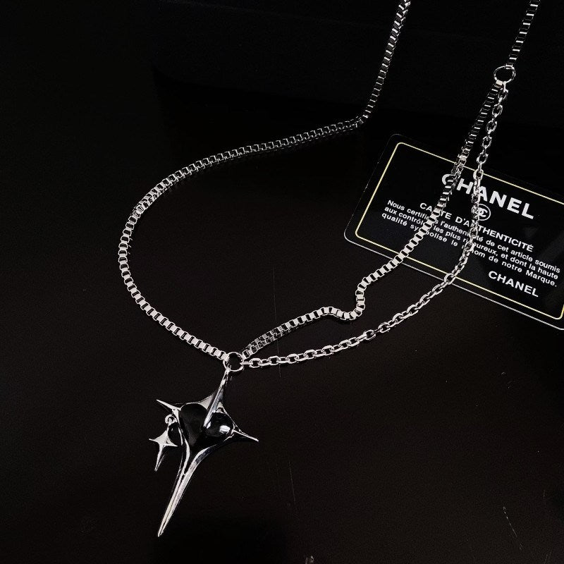 Cross Pendant Necklace Female Clavicle Chain