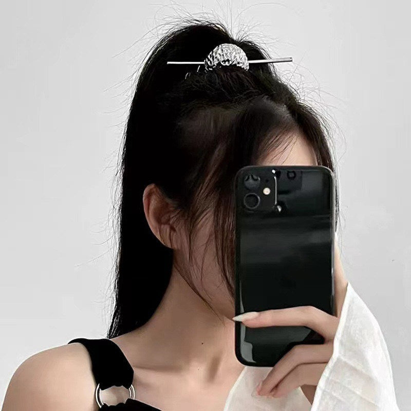 Unique Personality Niche Design Trendy Ponytail Back Head Headgear