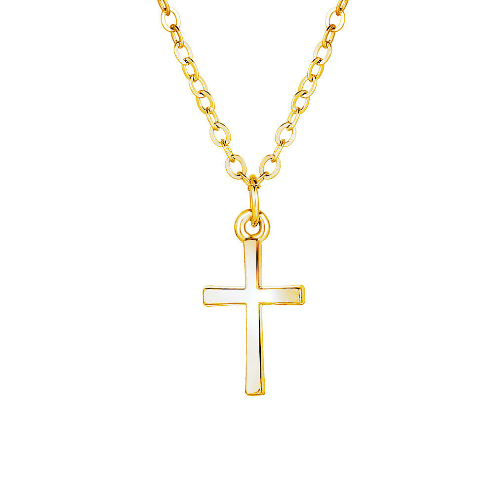 Cross Pendant Creative Simple Stylish Alloy Necklace