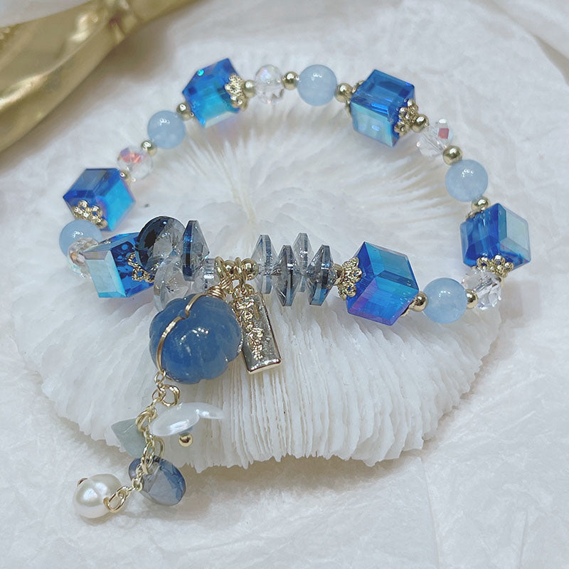 Spring And Summer Super Fairy Flower Fairy Crystal Bracelet Female