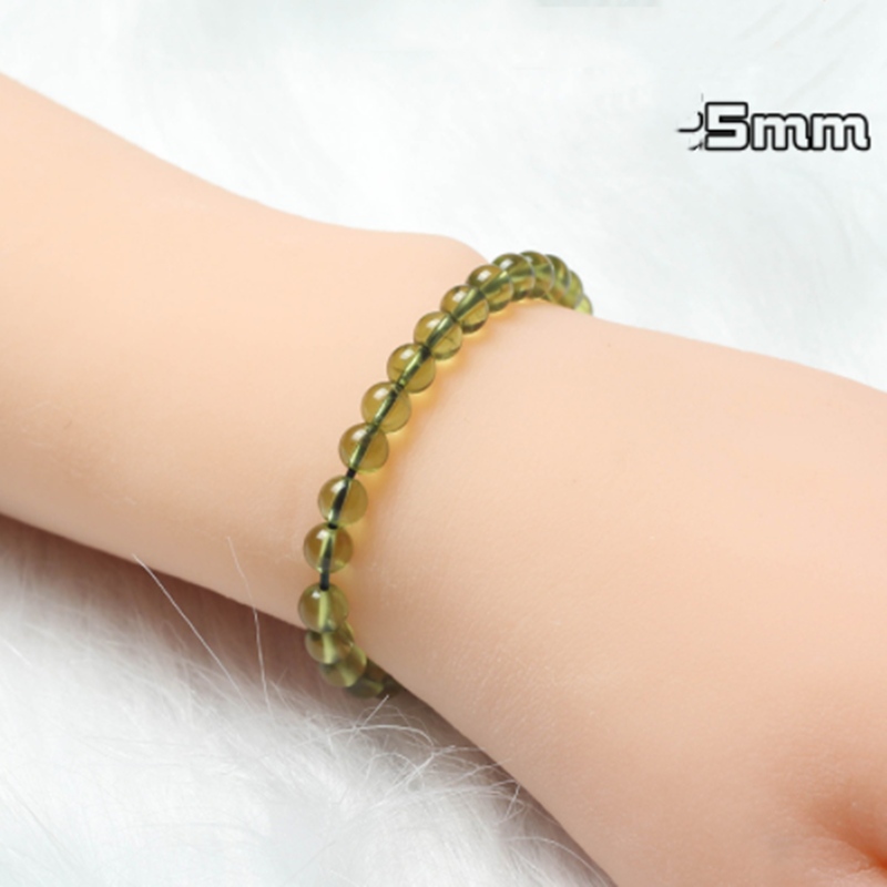 Women's Peridot Ice Green Crystal Bracelet