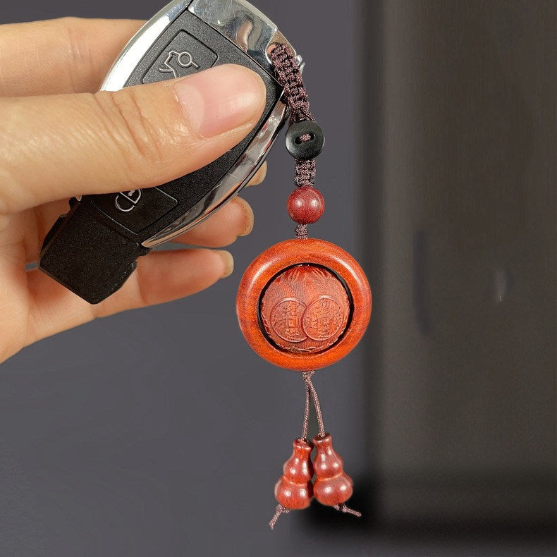 Couple Rosewood Luminous Keychain For Men And Women