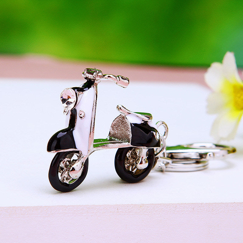 Creative Water Drill Electric Bicycle Car Key Ring