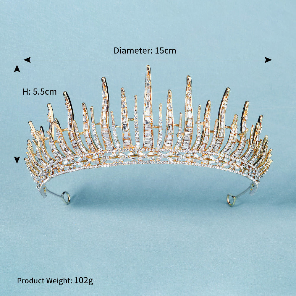 Rhinestone Alloy Hair Decoration Headdress Wedding Dress