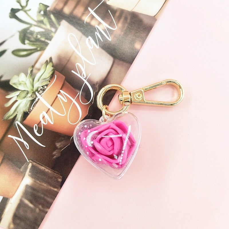 Valentine's Day Creative Gift Rose Forever Flower Key Chain