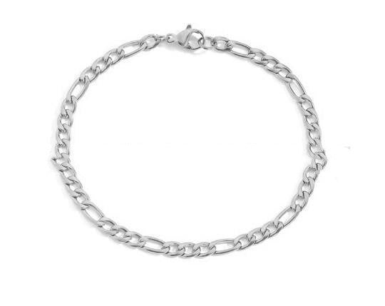 Fashion New Stainless Steel Gold-plated Figaro Bracelet