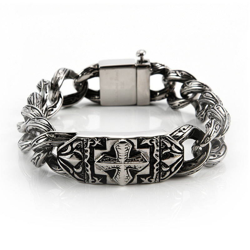 BraceletStainless Steel Bracelet Fashion Trend Cross