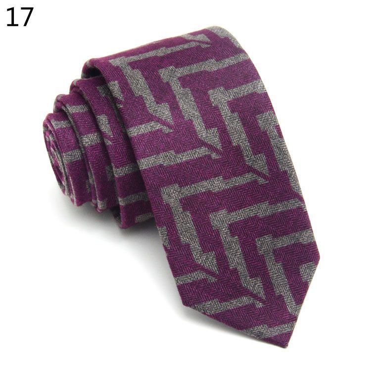 Fashionable And Casual Narrow Faux Cashmere Tie