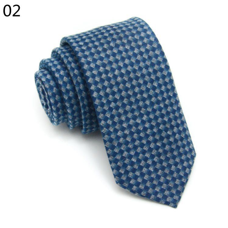 Fashionable And Casual Narrow Faux Cashmere Tie