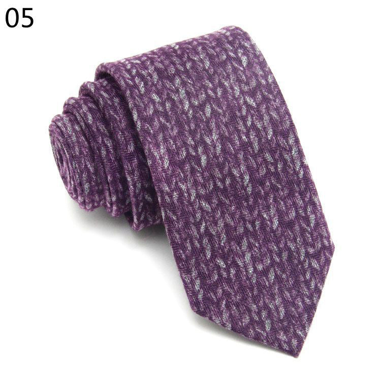 Fashionable And Casual Narrow Faux Cashmere Tie