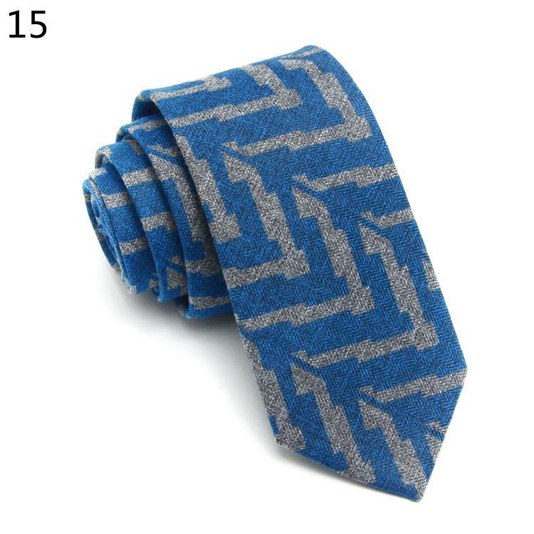 Fashionable And Casual Narrow Faux Cashmere Tie