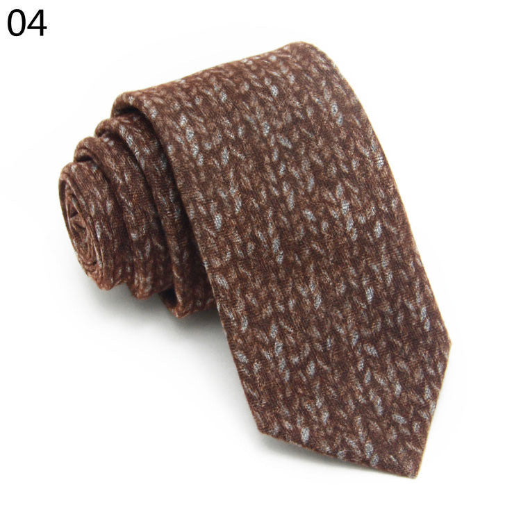 Fashionable And Casual Narrow Faux Cashmere Tie