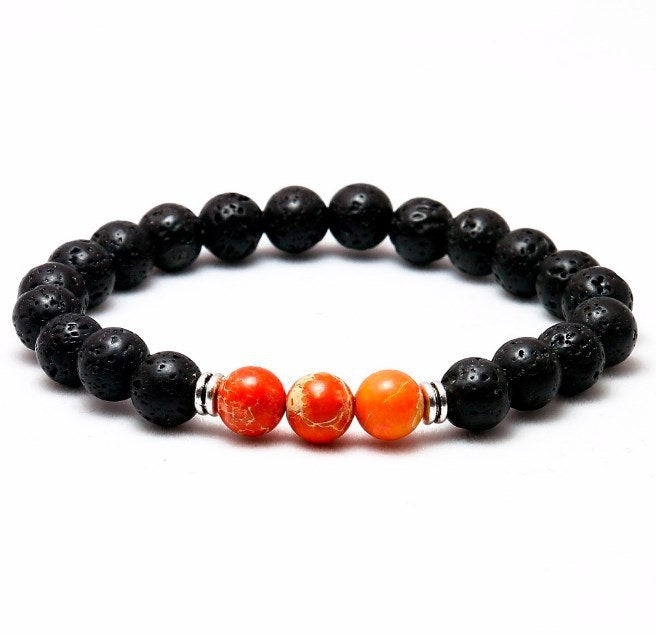 DIY8mm Volcanic Rock Yoga Bracelet