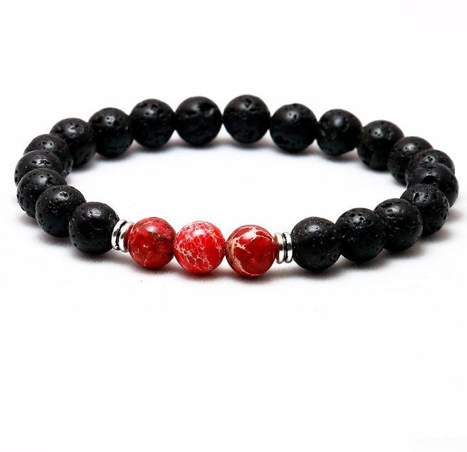 DIY8mm Volcanic Rock Yoga Bracelet