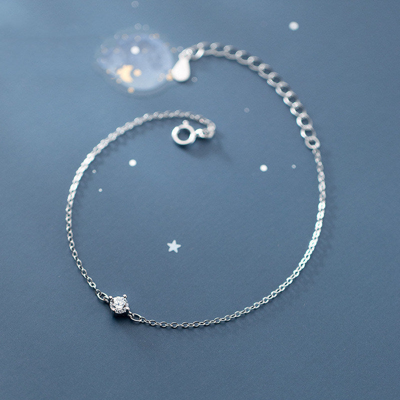 Women's Korean Style Simple Style S925 Silver Bracelet