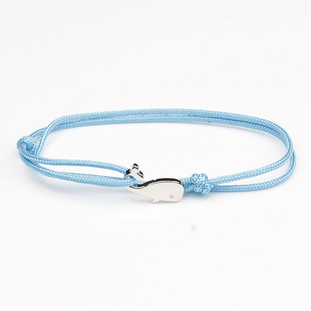 Boat Anchor Women's Cute Dancing Whale Bracelet